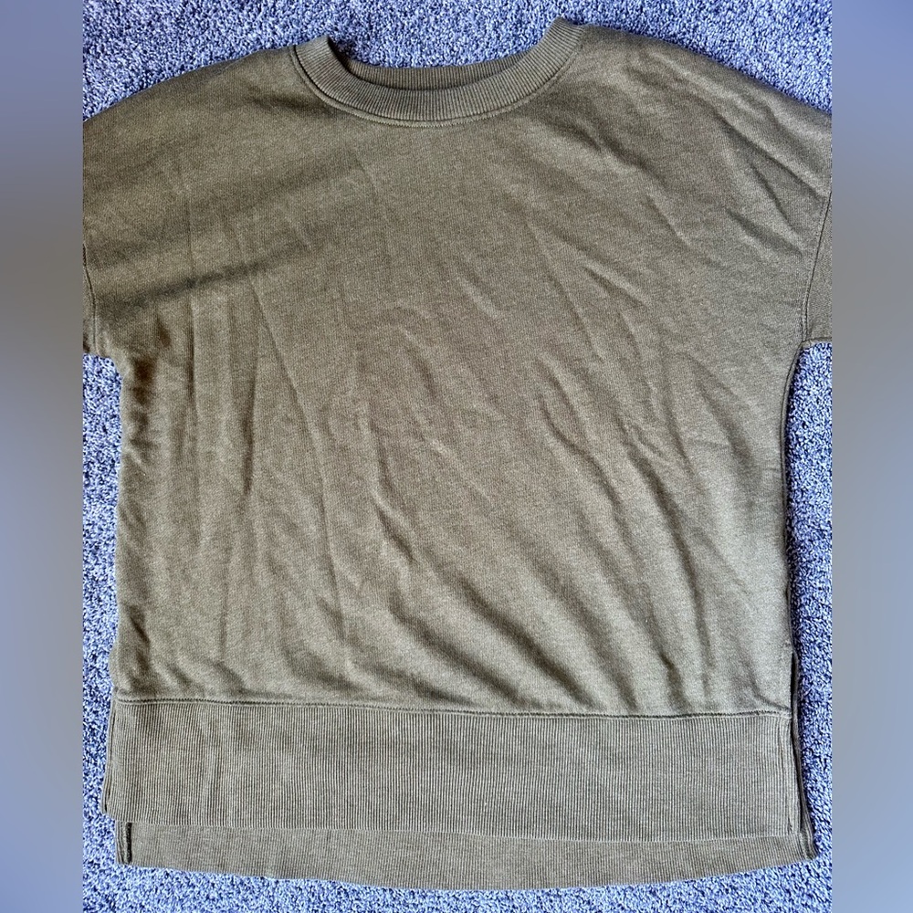 Olive Green Long Sleeve Top | S | Like New - Picture 6 of 15